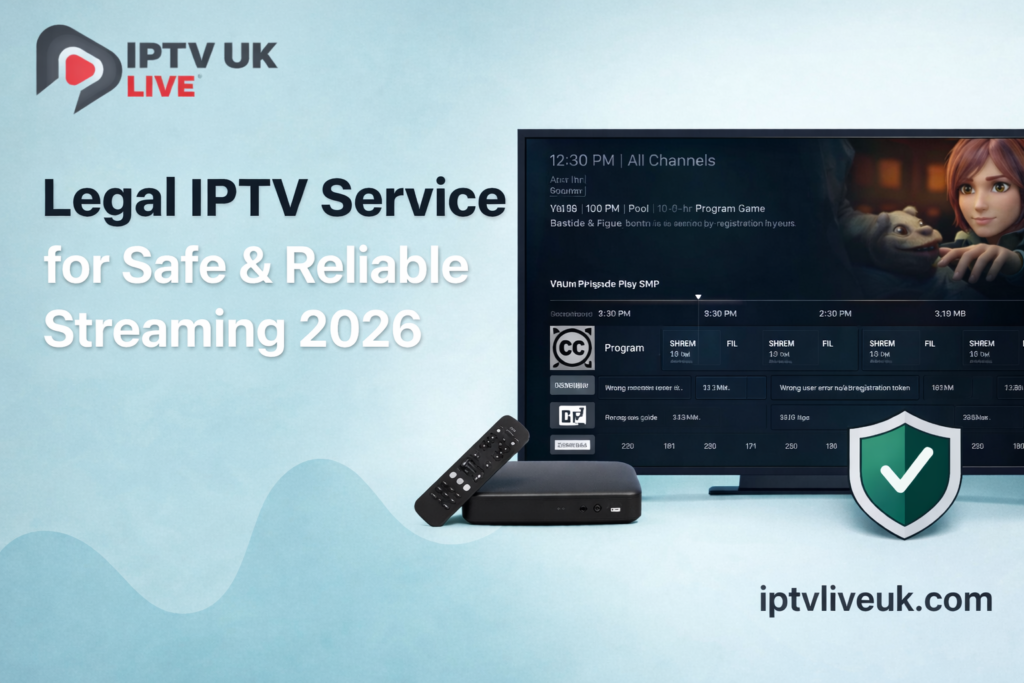 Legal IPTV Service for Safe & Reliable Streaming 2026